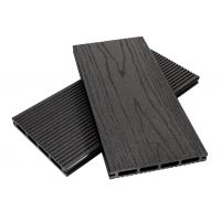 Террасная доска пустотелая ДПК ECO New Антрацит Террасная доска пустотелая ДПК ECO New Антрацит