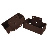 Крепление перил из алюминия прямое Венге Крепление перил из алюминия прямое Венге