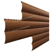 Металлический сайдинг Woodstock-28х330 (ECOSTEEL_MA-01-МореныйДуб-0.5)