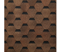 Гибкая черепица Шестигранник Светло-коричневый Гибкая черепица Шестигранник Светло-коричневый